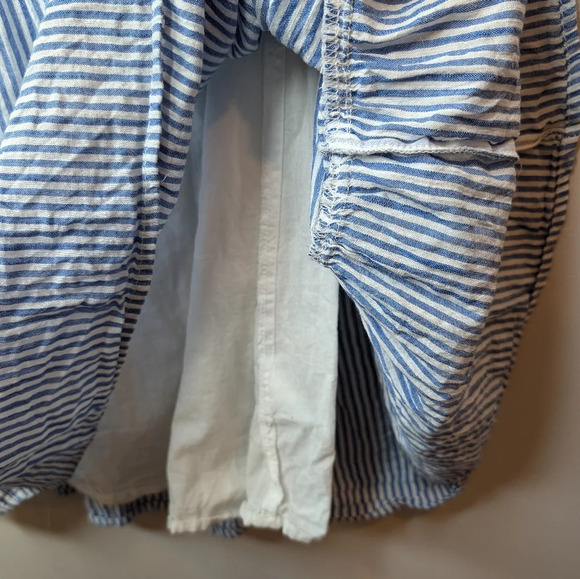 Old Navy  Blue Striped Sleeveless Tiered Swing Dress Woman XS - Picture 5 of 9